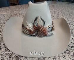 VTG Resistol Western Self-Conforming 10X Cowboy Rancher Hat Feather Size 6 3/4