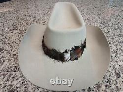 VTG Resistol Western Self-Conforming 10X Cowboy Rancher Hat Feather Size 6 3/4