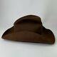 Vtg Rodeo King 5x Beaver Brown Cowboy Hat 6 7/8 Made In Usa Western Hats
