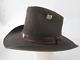 Vtg Stetson 4x Beaver Cowboy Western Hat With Buffalo Nickel Band 7 1/2 Brown