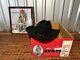 Vtg Stetson 4xxxx Beaver Cowboy Western Hat 7 1/2 Black Size 60 W Og Box