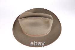 VTG Stetson Open Road 4X Beaver Fawn Hat Western Men's Size 6 7/8 USA