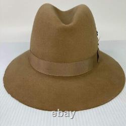 VTG Stetson Portis Beaver Blend Cowboy Hats Sz 6 7/8 Brown western Oval hats