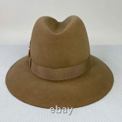 VTG Stetson Portis Beaver Blend Cowboy Hats Sz 6 7/8 Brown western Oval hats