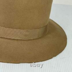 VTG Stetson Portis Beaver Blend Cowboy Hats Sz 6 7/8 Brown western Oval hats