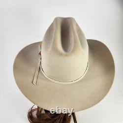 VTG Stetson Rancher Cowboy Hat 10x Beaver Size 7 1/8 Tan Belly western HATS