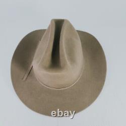 VTG Stetson kavley's 3X Beaver Tan Beige Cowboy Hat Size 6 7/8 Western Hats