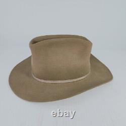 VTG Stetson kavley's 3X Beaver Tan Beige Cowboy Hat Size 6 7/8 Western Hats