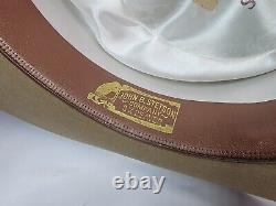 (Very Minty Clean 1970's Men's 7 1/8) Stetson Beaver 3 XXX Feather Gambler Hat