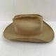 Vintag Beaver Brand Hats Pure Beaver Fur 6 7/8 Cowboy Ryon 25x Tan Western Hat