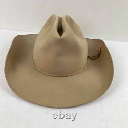 Vintag Beaver Brand Hats Pure Beaver Fur 6 7/8 Cowboy RYON 25X Tan western Hat