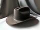 Vintage 10x Fur Felt Beaver Hats Cowboy Hat 7-1/8 Brown Long Oval