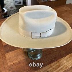 Vintage 1950s Resistol 3X Beaver Hand Creased Missoula Western Cowboy Hat Sz 7