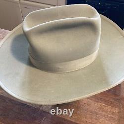 Vintage 1950s Resistol 3X Beaver Hand Creased Missoula Western Cowboy Hat Sz 7