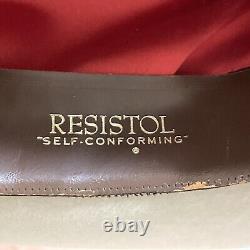 Vintage 1950s Resistol 3X Beaver Hand Creased Missoula Western Cowboy Hat Sz 7