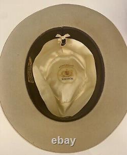 Vintage 1960's Stetson Silver Belly 3X Open Road 7-1/8 Western Cowboy Hat VGC