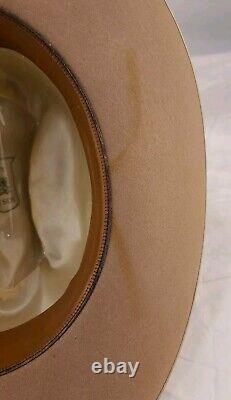 Vintage 1960s Stetson No. 1 Quality Cowboy Fedora Hat 7 1/4