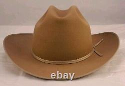 Vintage 1960s Stetson No. 1 Quality Cowboy Fedora Hat 7 1/4