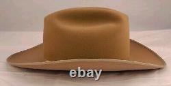 Vintage 1960s Stetson No. 1 Quality Cowboy Fedora Hat 7 1/4