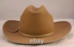 Vintage 1960s Stetson No. 1 Quality Cowboy Fedora Hat 7 1/4