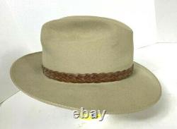 Vintage 1960s Stetson Open Road Western Hat 4X Beaver 7 3/8 Excellent Cond