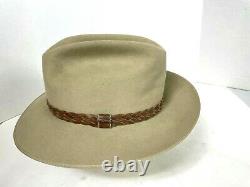 Vintage 1960s Stetson Open Road Western Hat 4X Beaver 7 3/8 Excellent Cond