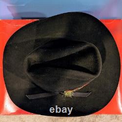 Vintage 1970's Stetson Cowboy Hat with Box 7 1/8 Sable / Brown 3X Beaver