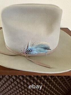 Vintage 1970s BEAVER HATS Brand Silverbelly 7 Cowboy Western Rancher Cattleman