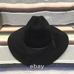 Vintage 4X Beaver Black Stetson Western Cowboy Hat 7 1/2