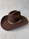 Vintage 4x Beaver John B. Stetson Brown Western Cowboy Hat 7 1/8 57 Made In Usa