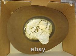 Vintage 5X Beaver Cowboy Hat with feather band