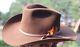 Vintage 5x Beaver Cowboy Hat Brown Western Cimmaron Tx Sheplers 7 3/8 Xxxxx