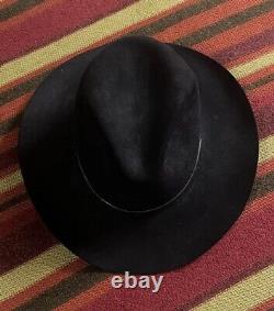 Vintage 5x Beaver Brand Cowboy Hat Felt Silver Ring Mad Is USA 7 1/4