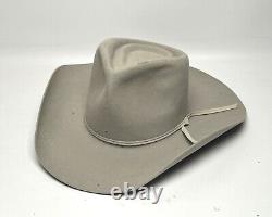 Vintage 5x Beaver Felt Custom Made Crown 4Brim Cowboy Hat 7 1/4