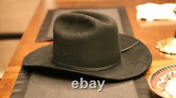 Vintage 6 3/4'Beaver Hats' Cowboy Beaver Fur Felt Hat Raw Edge