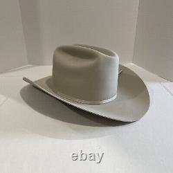 Vintage Abercrombie & Fitch Beaver Cowboy Hat with Band and Feathers Size 7 1/4