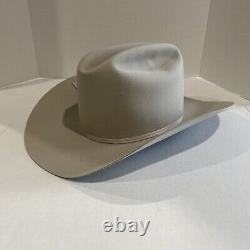 Vintage Abercrombie & Fitch Beaver Cowboy Hat with Band and Feathers Size 7 1/4