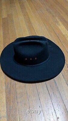 Vintage American Hat Co. Beaver 10X Felt Cowboy Hat Black sz 7