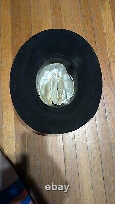 Vintage American Hat Co. Beaver 10X Felt Cowboy Hat Black sz 7