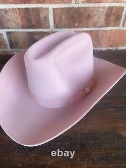 Vintage American Hat Company? Cowboy Hat Pink Size 6 7/8 USA Made Western? Read