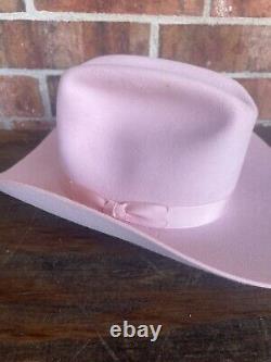 Vintage American Hat Company? Cowboy Hat Pink Size 6 7/8 USA Made Western? Read