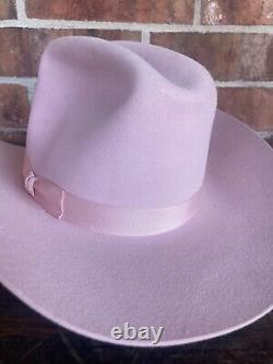 Vintage American Hat Company? Cowboy Hat Pink Size 6 7/8 USA Made Western? Read