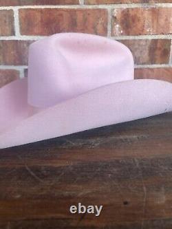 Vintage American Hat Company? Cowboy Hat Pink Size 6 7/8 USA Made Western? Read