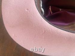 Vintage American Hat Company? Cowboy Hat Pink Size 6 7/8 USA Made Western? Read