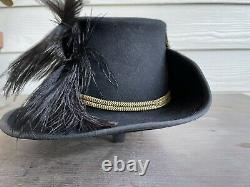 Vintage Antique Civil War Union Cavalry Slouch Military Cowboy Hat 7 1/8 57cm