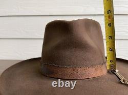 Vintage Antique Custom Clint Eastwood Cowboy Hat 7 1/8 Western Pencil Curl Brim