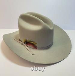 Vintage Antique John Stetson 5X XXXXX Beaver Cowboy Hat 55 6 7/8 Western USA