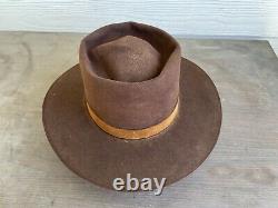 Vintage Antique Rugged Old West Cowboy Hat 6 7/8 Eastwood Yellowstone 1883