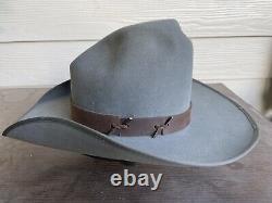 Vintage Antique Rugged Old West Cowboy Hat 6 7/8 Open Range Tom Mix Gus
