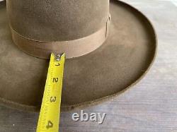 Vintage Antique Rugged Old West Cowboy Hat 7 1/8 Eastwood Yellowstone 1883
